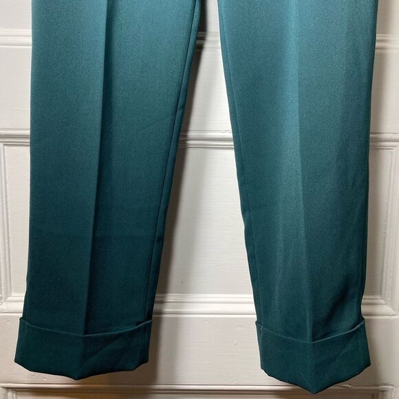 BROCHU WALKER The Westport Mid-Rise Straight Leg Pant in Forestry Green Sz XS - Picture 7 of 12